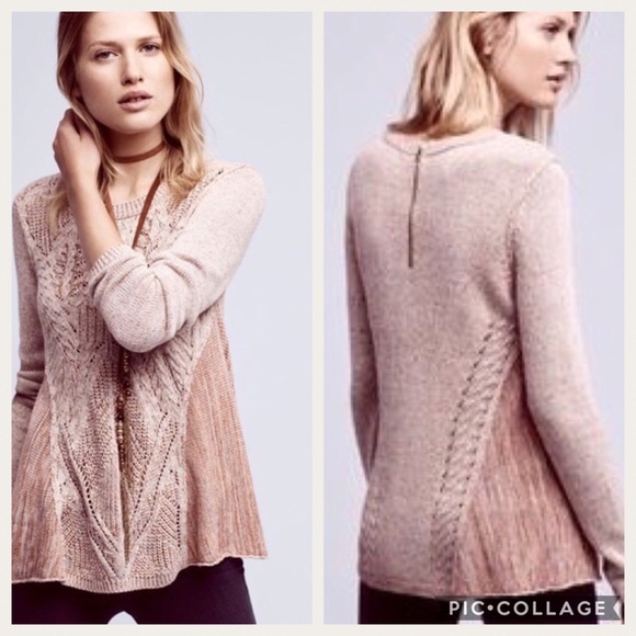 cable knit swing sweater